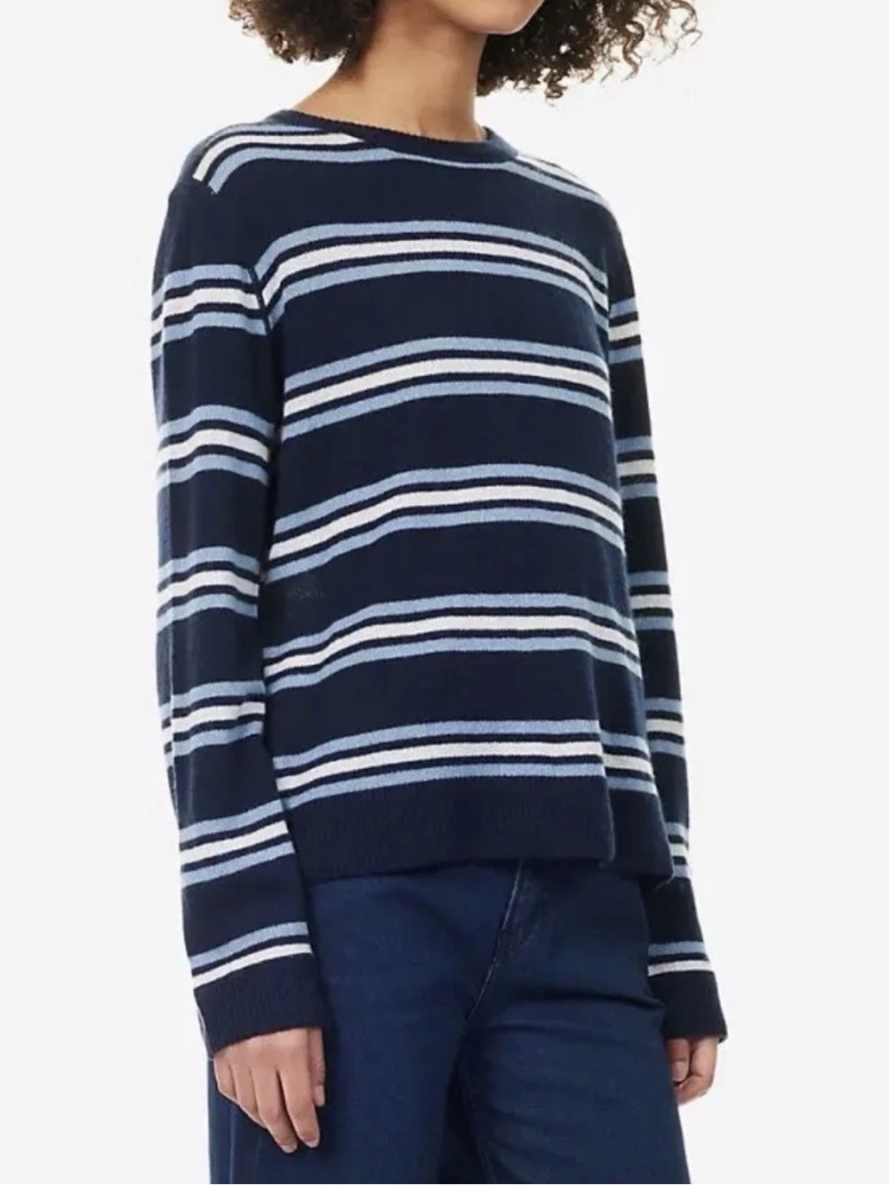 New Reformation Striped Cashmere Jumper Sweater Size S $245